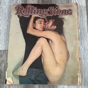 Rolling Stones original cover with Yoko Ono and John Lennon 1981